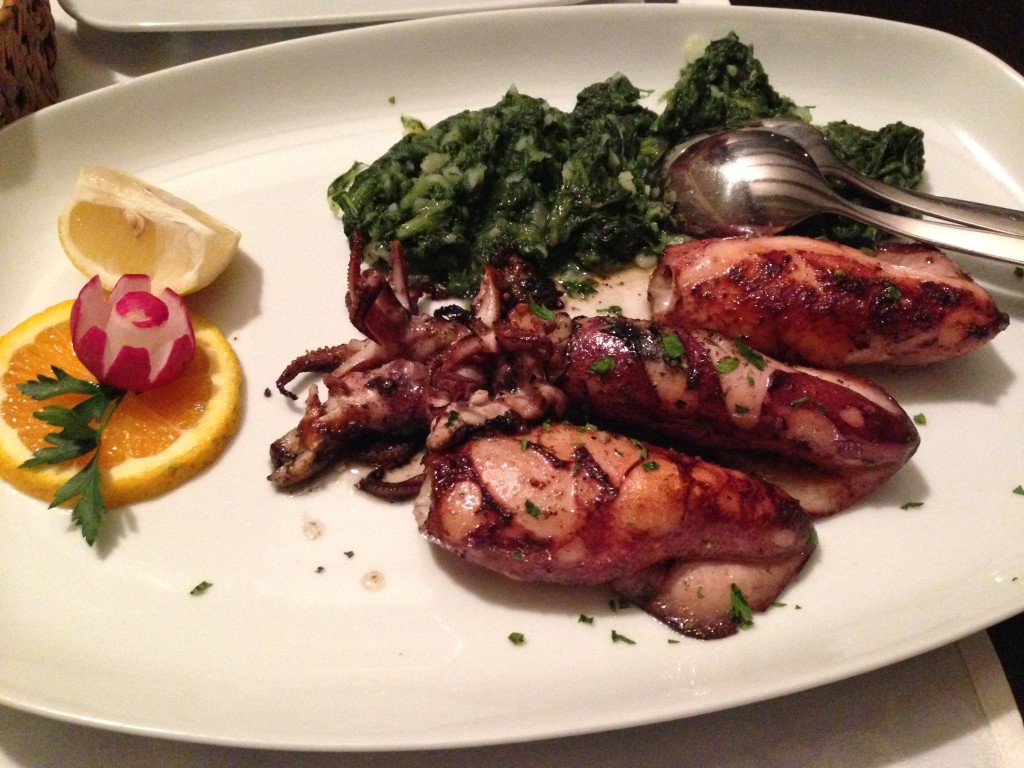 Octopus grilled