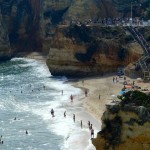 view from atop the beach