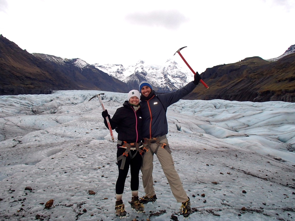 Hiking on the Skaftafellsjokull glacier