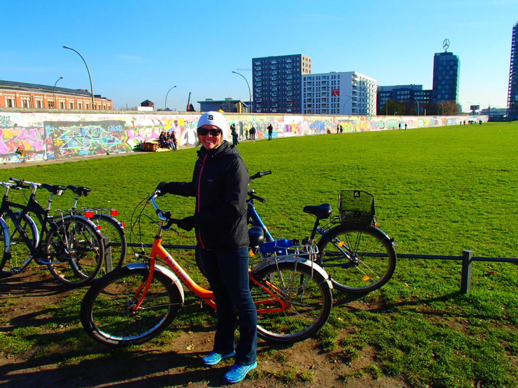 Biking along the wall