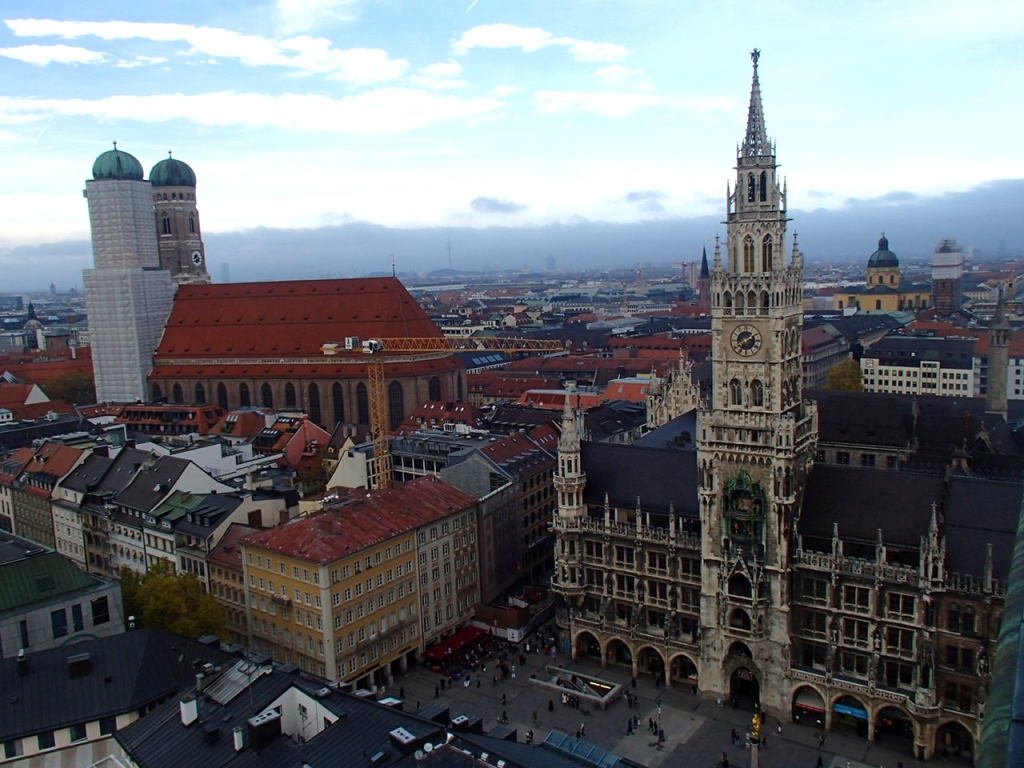 Marienplatz aerial view