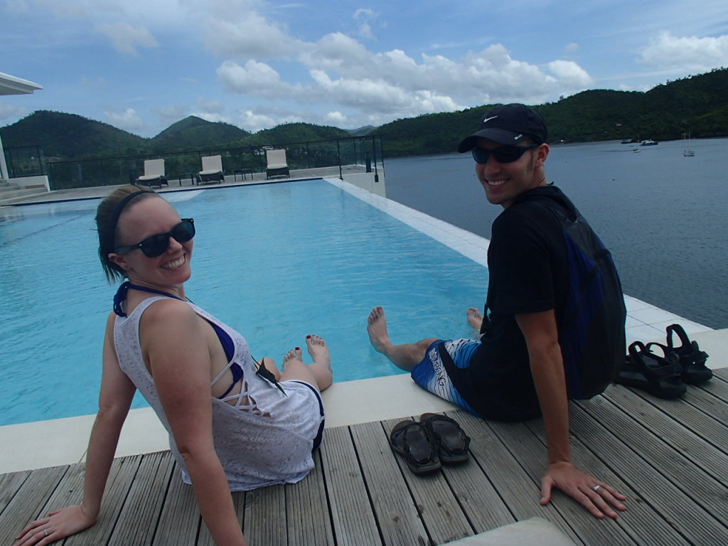 Hangin by the pool