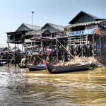 Tonle Sap lake(Kompoung Pluk) floating village