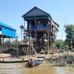 Tonle Sap lake(Kompoung Pluk) floating village