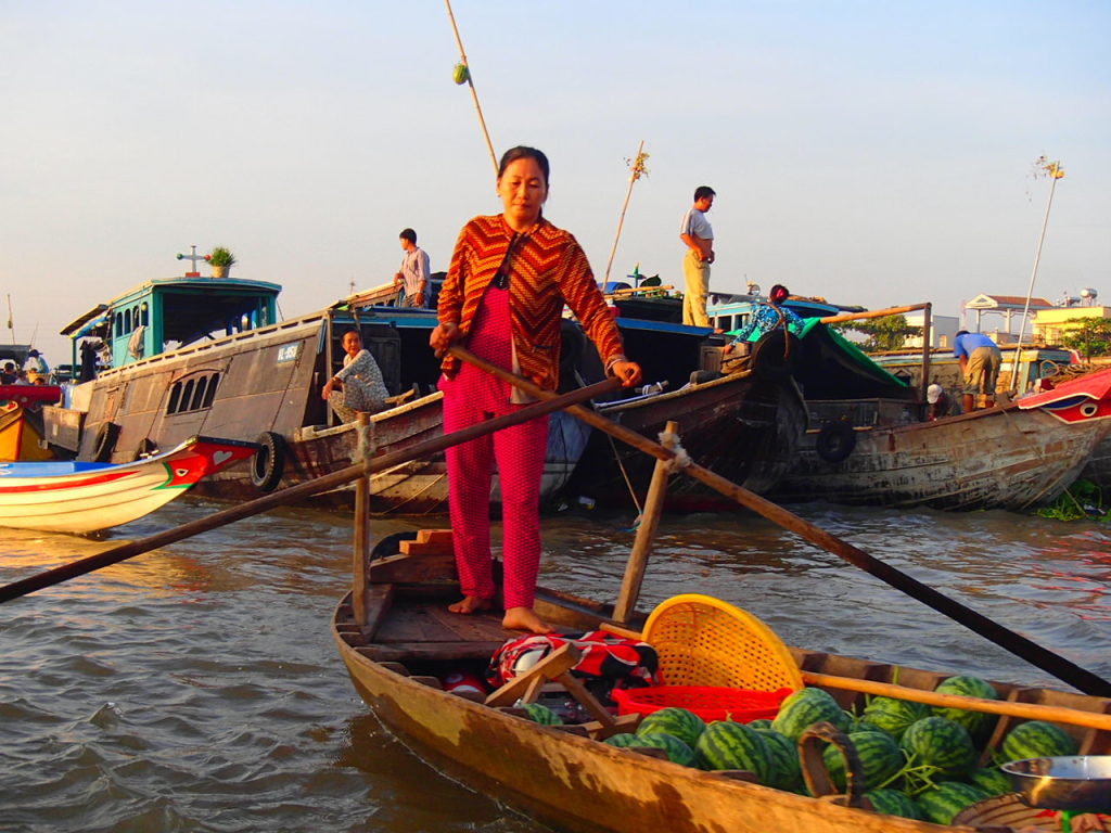 Lady selling goods