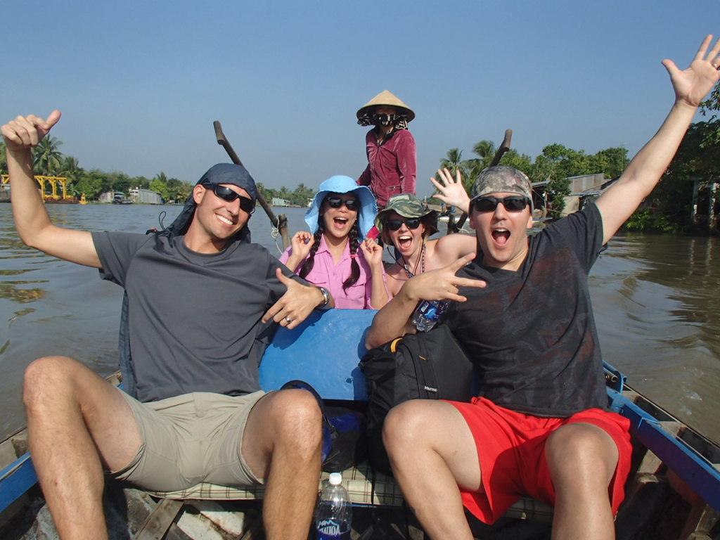 The crew on the river