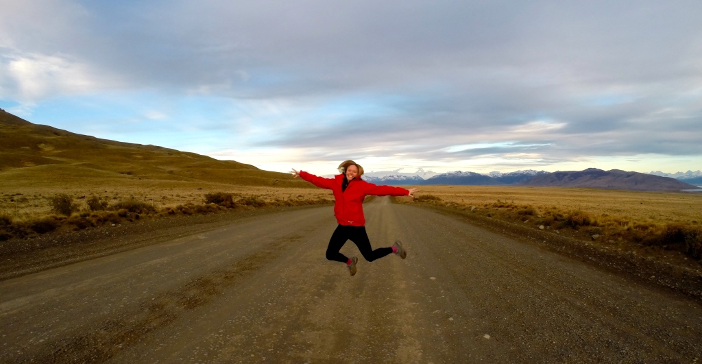 Marissa jump Patagonia