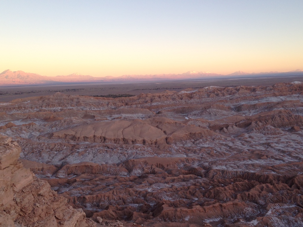 Sunset over the valley