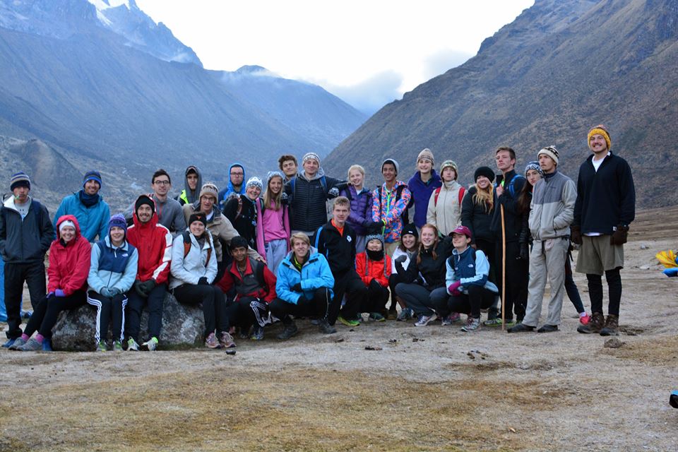 The whole group on Salkantay Trail